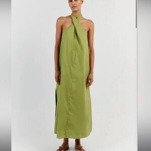 DISSH Strapless Green Dress